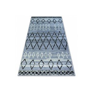 3kraft Kusový koberec BCF BASE MAROC 3883 DIAMANTY šedý/černý, velikost 120x160