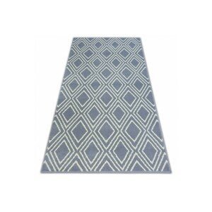 Dywany Lusczow Kusový koberec BCF BASE CONTOURS 3957 čtverce šedý, velikost 120x160