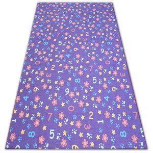 Dywany Lusczow Dětský kusový koberec NUMBERS fialový, velikost 200x400