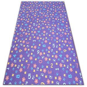 Dywany Lusczow Dětský kusový koberec NUMBERS fialový, velikost 300x600