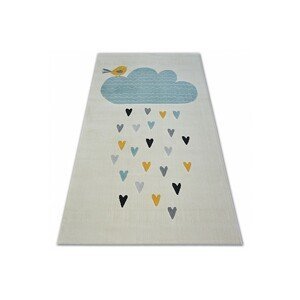 3kraft Kusový koberec PASTEL 18409/062 - mrak / krémový tyrkysový šedý, velikost 120x170