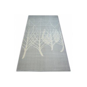 Dywany Lusczow Kusový koberec SCANDI 18281/652- listy šedý / krémový, velikost 120x170