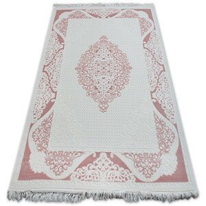 Dywany Lusczow Kusový koberec AKRYLOVÝ MIRADA 5416 pudrový Fringe, velikost 160x230