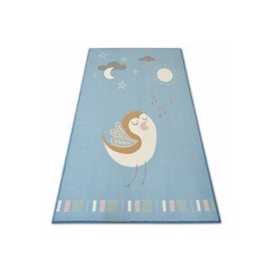 Dywany Lusczow Kusový koberec LOKO Bird modrý, velikost 160x220
