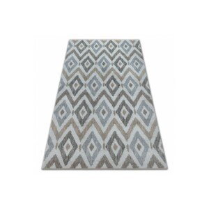 3kraft Kusový koberec SOFT ROMBY modro-šedý, velikost 120x170