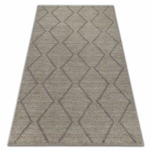 3kraft Kusový koberec SOFT ROMBY ETNO krémovo-béžový