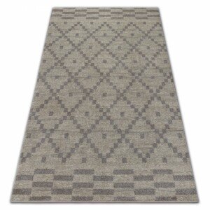 3kraft Kusový koberec SOFT RUTA krémovo-béžový