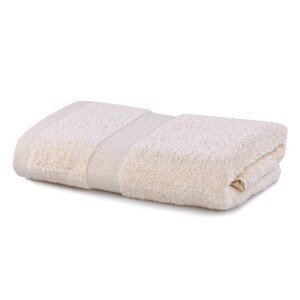 Bavlněný ručník DecoKing Marina ecru, velikost 70x140