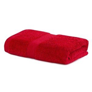 Bavlněný ručník DecoKing Marina tmavě červený, velikost 70x140