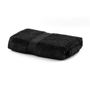 Bavlněný ručník DecoKing Marina černý, velikost 70x140