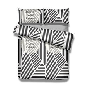 Povlečení z bavlny AmeliaHome Averi Stripes černo-bílé, velikost 608