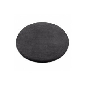 3kraft Kulatý koberec BUNNY tmavě šedý, velikost kruh 160