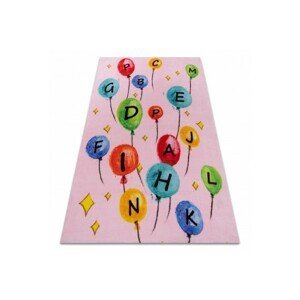 Dywany Lusczow Dětský koberec BALLOONS růžový, velikost 160x200