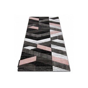 Dywany Lusczow Kusový koberec ALTER Bax pruhy růžový, velikost 140x190