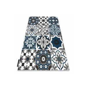 3kraft Kusový koberec ALTER Porto květiny modrý, velikost 120x170