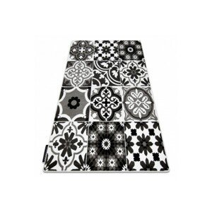 3kraft Kusový koberec ALTER Porto květiny šedý, velikost 120x170