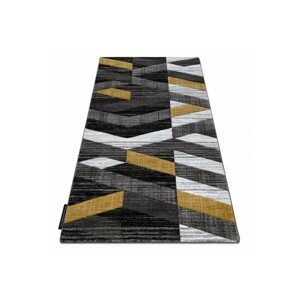 Dywany Lusczow Kusový koberec ALTER Bax pruhy zlatý, velikost 80x150