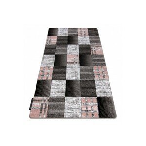 Dywany Lusczow Kusový koberec ALTER Siena čtverce mřížka šedý, velikost 160x220