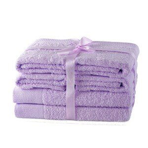 Sada ručníků AmeliaHome Amary lila, velikost 2*70x140+4*50x100