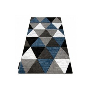 Dywany Lusczow Kusový koberec ALTER Rino trojúhelníky modrý, velikost 120x170