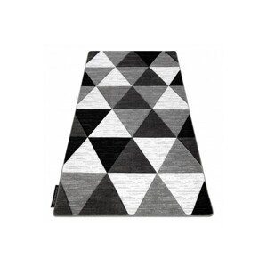 3kraft Kusový koberec ALTER Rino trojúhelníky šedý, velikost 160x220