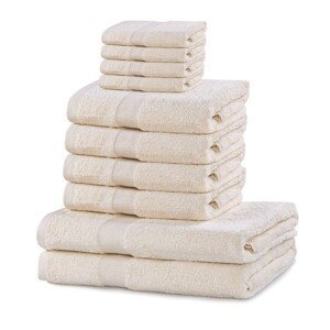 Sada ručníků DecoKing Kunis ecru, velikost 2*70x140+4*50x100+4*30x50