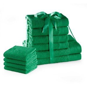 Sada bavlněných ručníků AmeliaHome AMARI 2+4+4 ks zelená, velikost 608