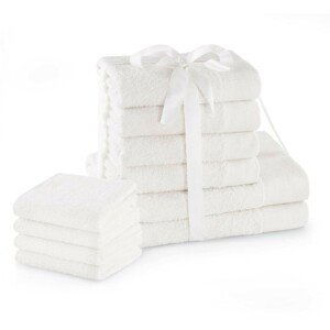 Sada bavlněných ručníků AmeliaHome AMARI 2+4+4 ks bílá, velikost 608