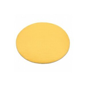 Dywany Lusczow Kulatý koberec BUNNY žlutý, velikost kruh 120