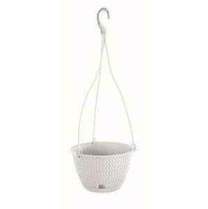 Prosperplast Závěsný květináč Splofy Belly bílý, varianta 23 cm