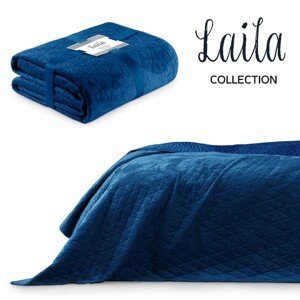 Přehoz na postel AmeliaHome Laila modrý, velikost 200x220
