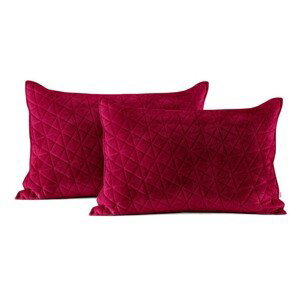 Povlaky na polštáře AmeliaHome Laila karmínově červené/fialovo růžové, velikost 50x70*2