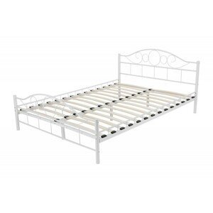 Hector Kovová postel Valeria 160x200 dvoulůžko - bílé