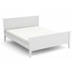 Hector Dřevěná postel Verden 140x200 dvoulůžko - bílé