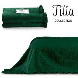 Přehoz na postel AmeliaHome Tilia láhvově zelený, velikost 170x210