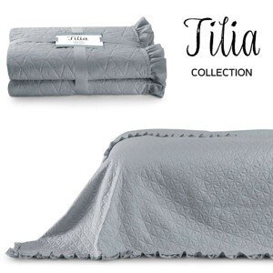 Přehoz na postel AmeliaHome Tilia šedý, velikost 170x270