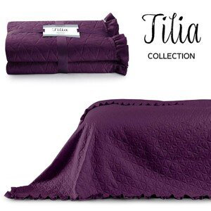Přehoz na postel AmeliaHome Tilia fialový, velikost 170x270