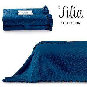 Přehoz na postel AmeliaHome Tilia modrý, velikost 170x270
