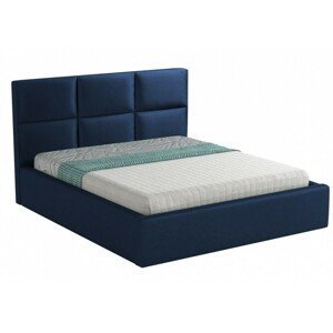 Hector Čalouněná postel Farida 160x200 dvoulůžko - námořnická modř