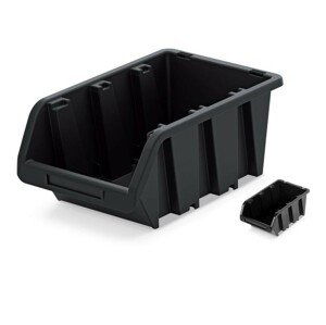 Prosperplast Plastový úložný box STORABLE černý, varianta 23 cm