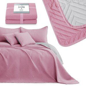 AmeliaHome Přehoz na postel Sofia růžový, velikost 260x280