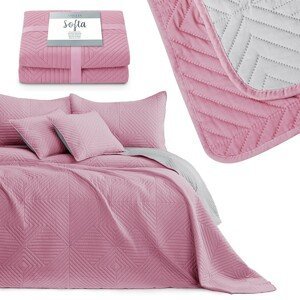 AmeliaHome Přehoz na postel Sofia růžový, velikost 220x240