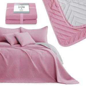 AmeliaHome Přehoz na postel Sofia růžový, velikost 240x260