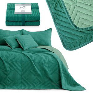 Přehoz na postel AmeliaHome Softa zelený, velikost 170x270