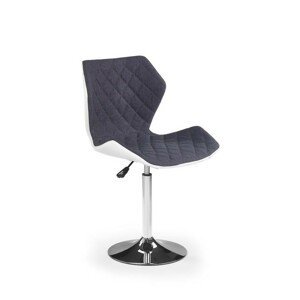 Hector Barová židle Matrix bílá/šedá