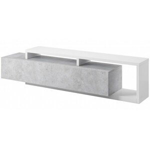 Hector TV stolek Bota bílý/beton