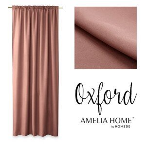 Závěs AmeliaHome Oxford IIII růžový, velikost 140x250