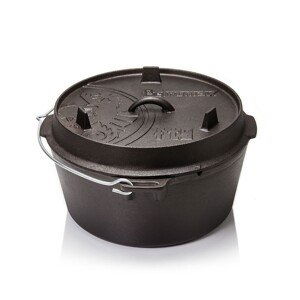 Petromax litinový kotlík Dutch Oven bez nožiček - 25 cm, 7,5 l