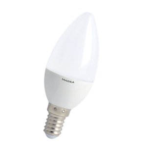 LED žárovka Sandy LED E14 C37 Sandria S1390 7W teplá bílá