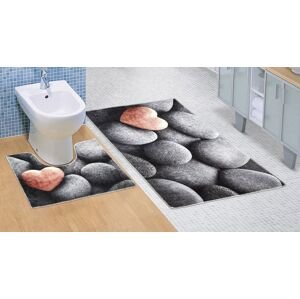Bellatex Koupelnová a WC předložka Tmavé kameny 3D